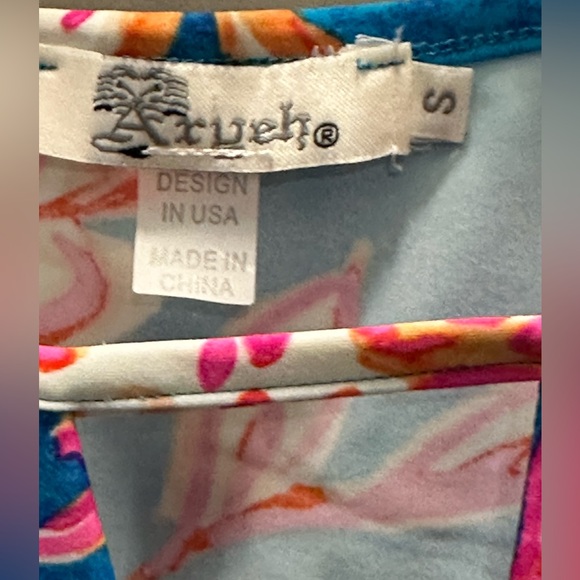 Aryeh Size S Flutter Sleeve Sea Creature Dress EUC - Picture 3 of 5